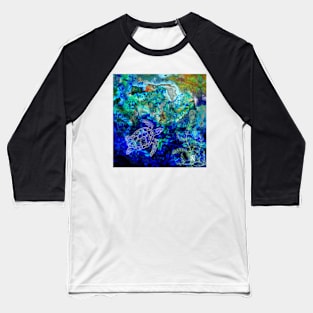 In the sea, the sea turtle Baseball T-Shirt